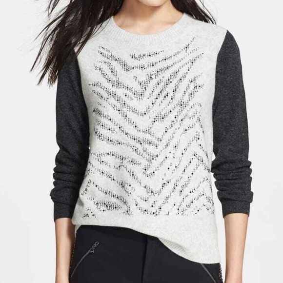 Rebecca Taylor Sweaters - Rebecca Taylor Liger Lambswool Modal Cashmere Crew Neck Sweater S